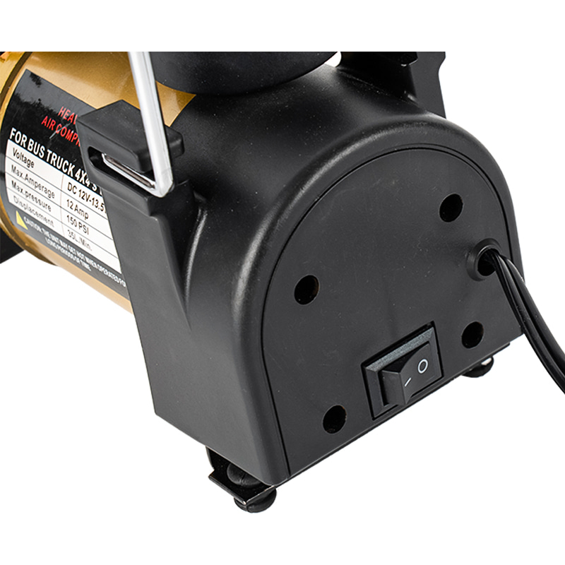 RT-823 Single Cylinder 12V DC Tire Inflator Pump With Pressure Meter